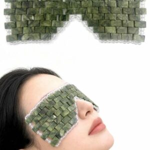 Masque en Jade pour les Yeux – Soin Rafraîchissant Anti-Cernes & Relaxation Naturelle
